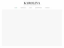 Tablet Screenshot of karolinasimankowicz.com